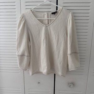 Current Air Los Angeles Boho Cream Top S